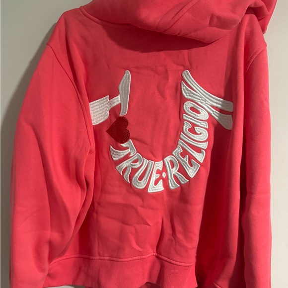 True Religion Vibrant Pink Hoodie - Picture 2 of 5